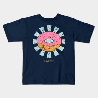 Happy Doughnut Retro Japanese Kids T-Shirt